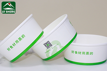 500ml paper salad bowl disposable printed paper food container 750ml takeaway paper bowl