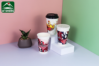 Hot Sell Disposable Double or Single Wall coffee Paper cups with lids