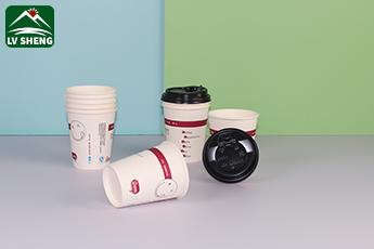 Multiple color hot coffee paper cup